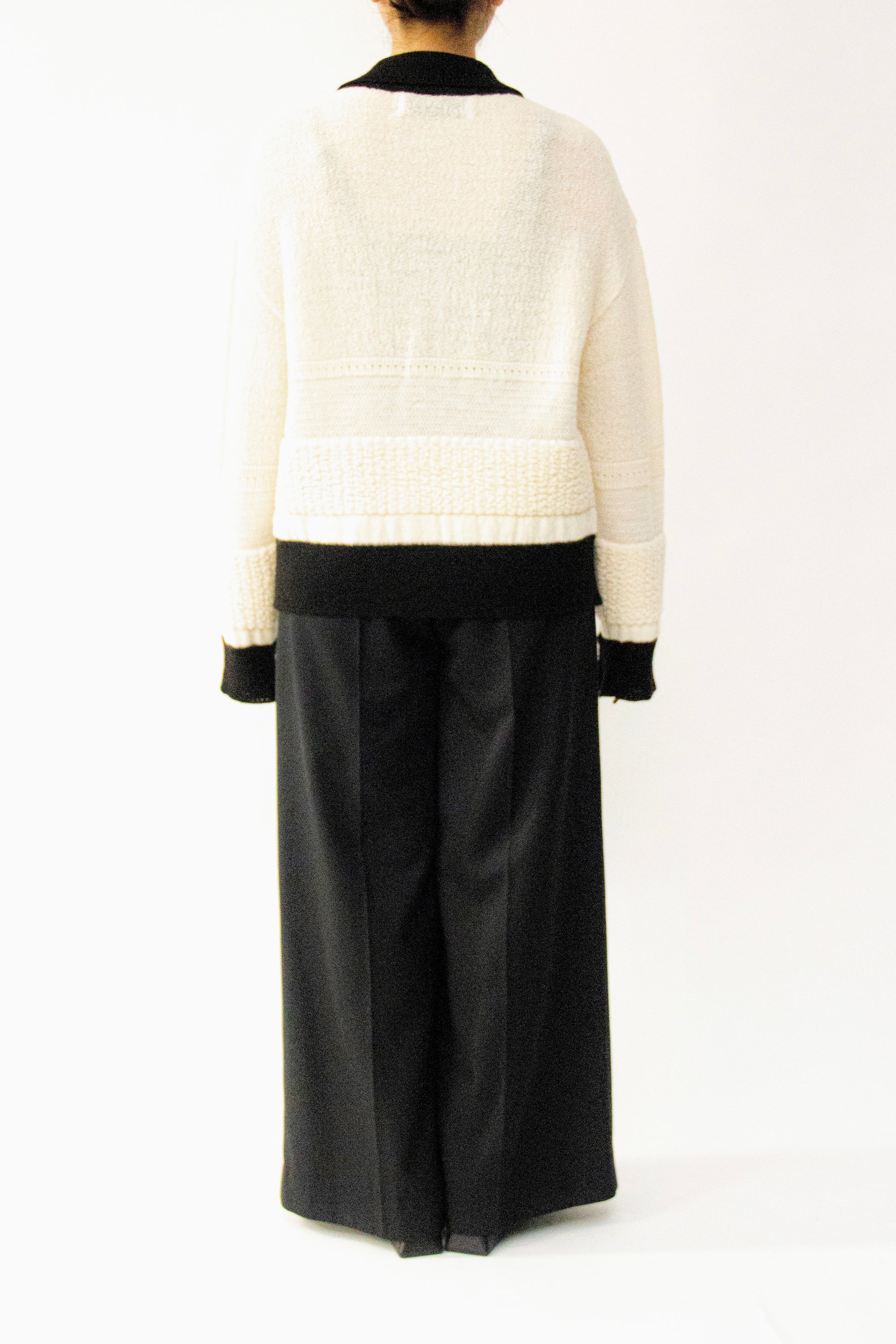 MURRAL Trillium embroidered knit shirt cardigan (Ivory)