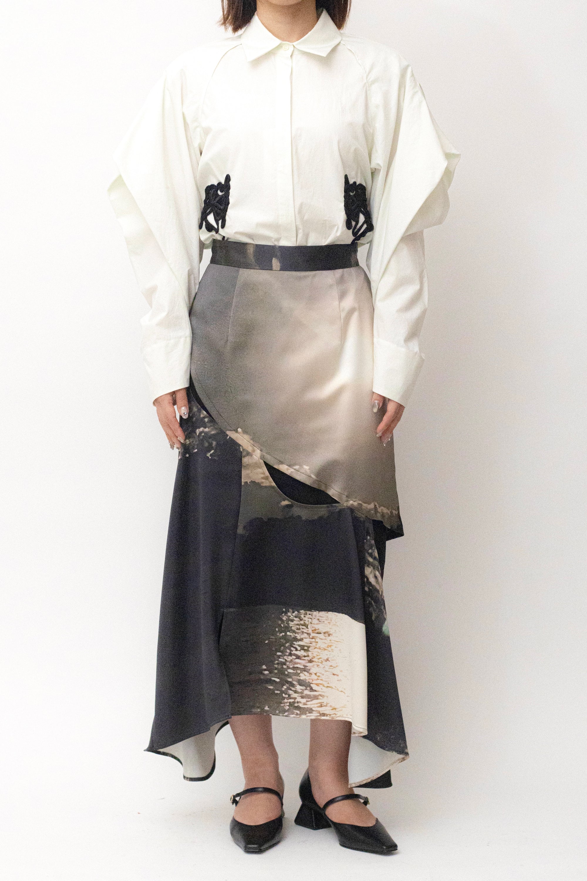 MURRAL Moon road skirt (Blue)