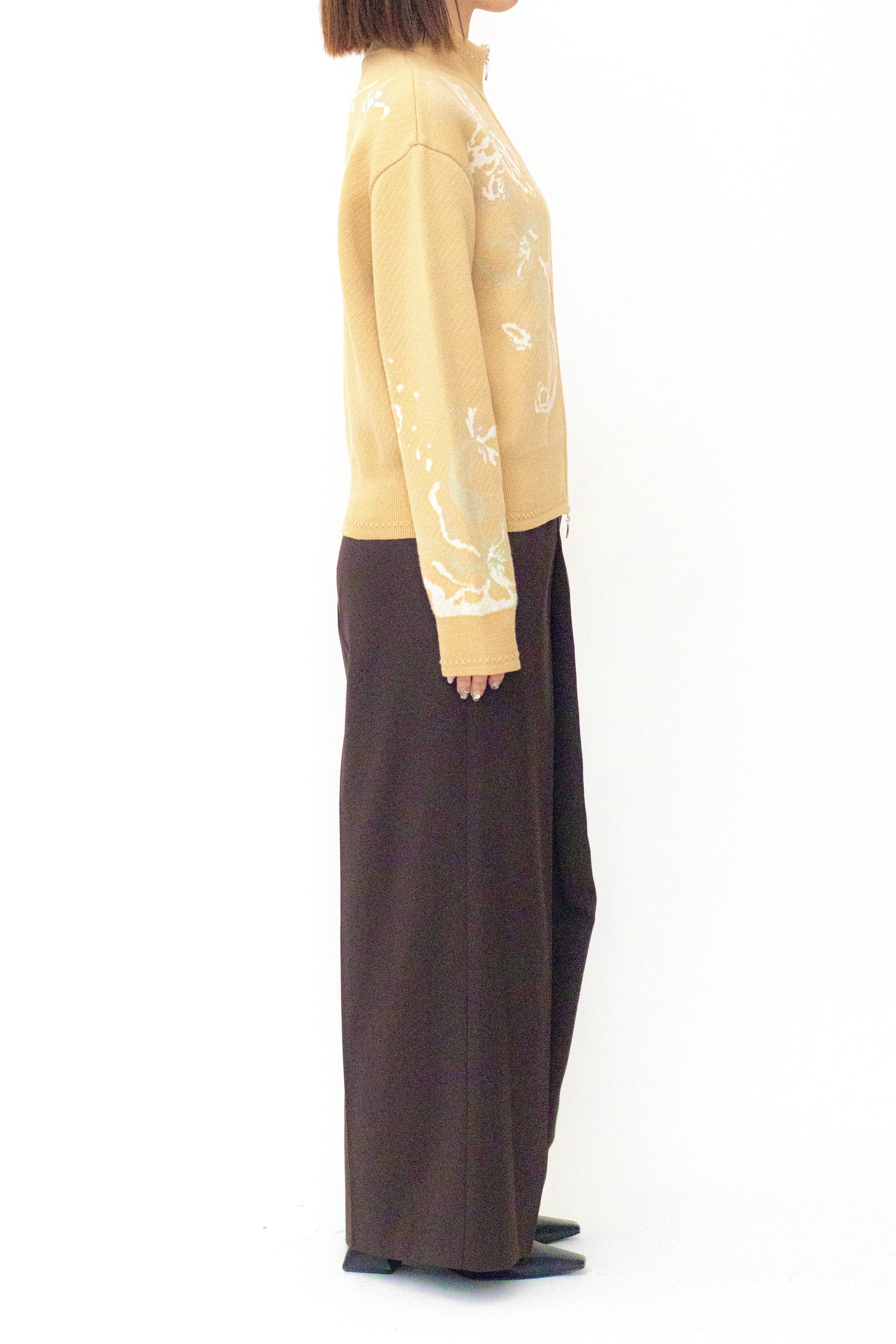 MURRAL Trillium knit cardigan (Beige)