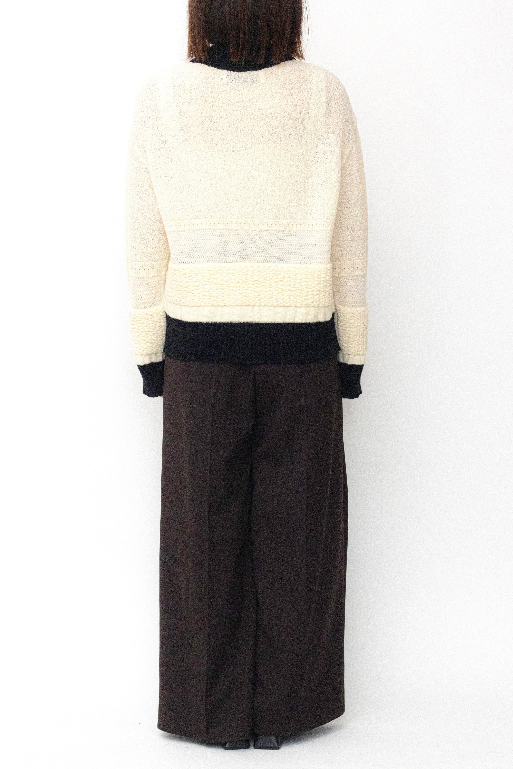 MURRAL Trillium embroidered knit shirt cardigan (Ivory)