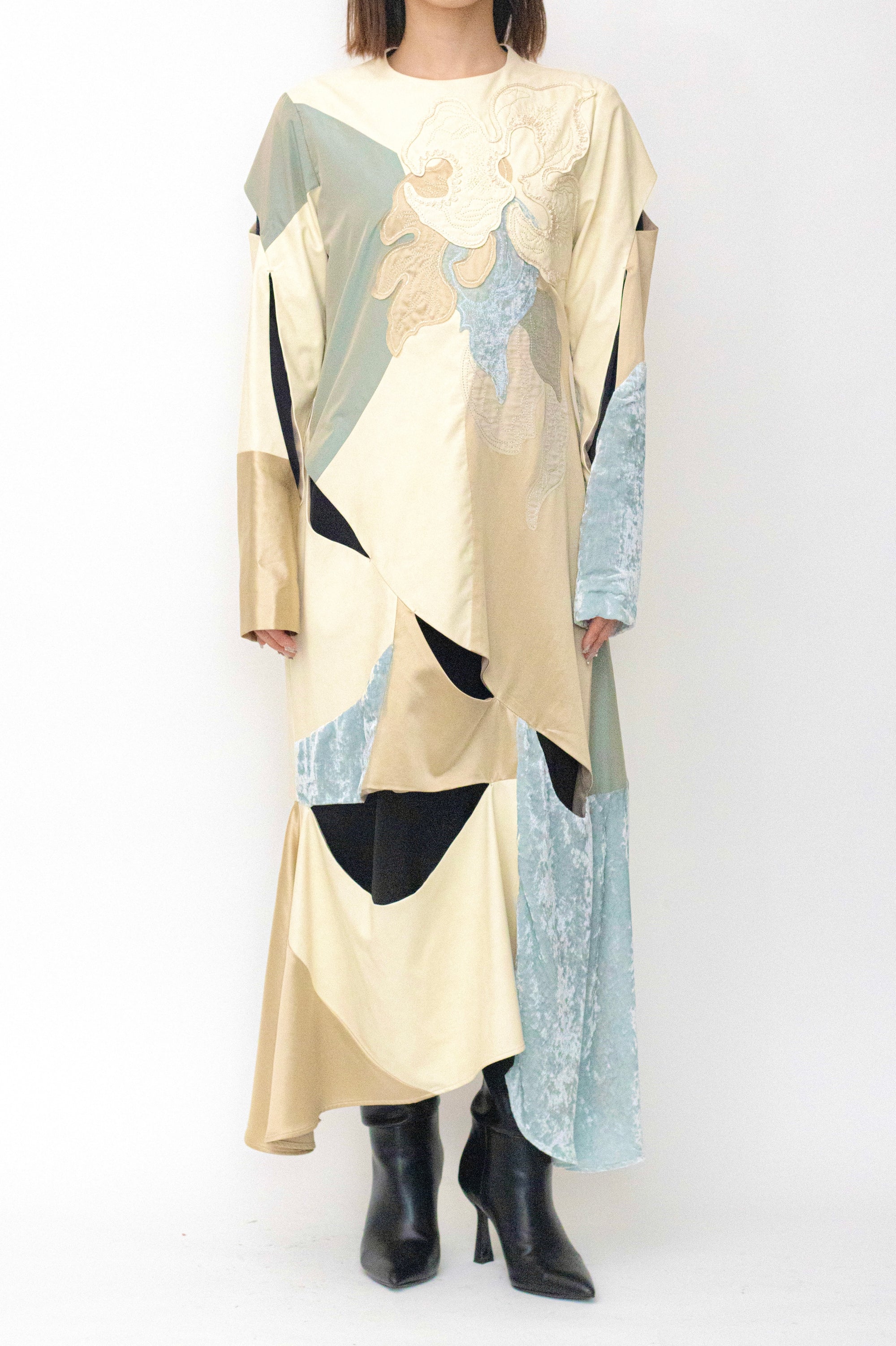 MURRAL Patchwork embroidered dress (Multi)
