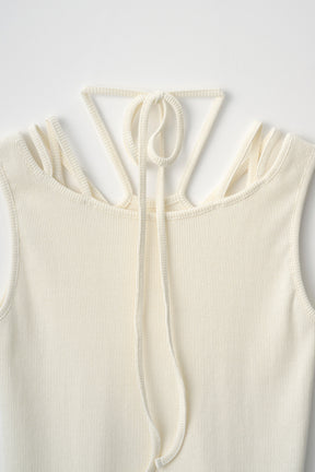 Glitter ivy tank (White)