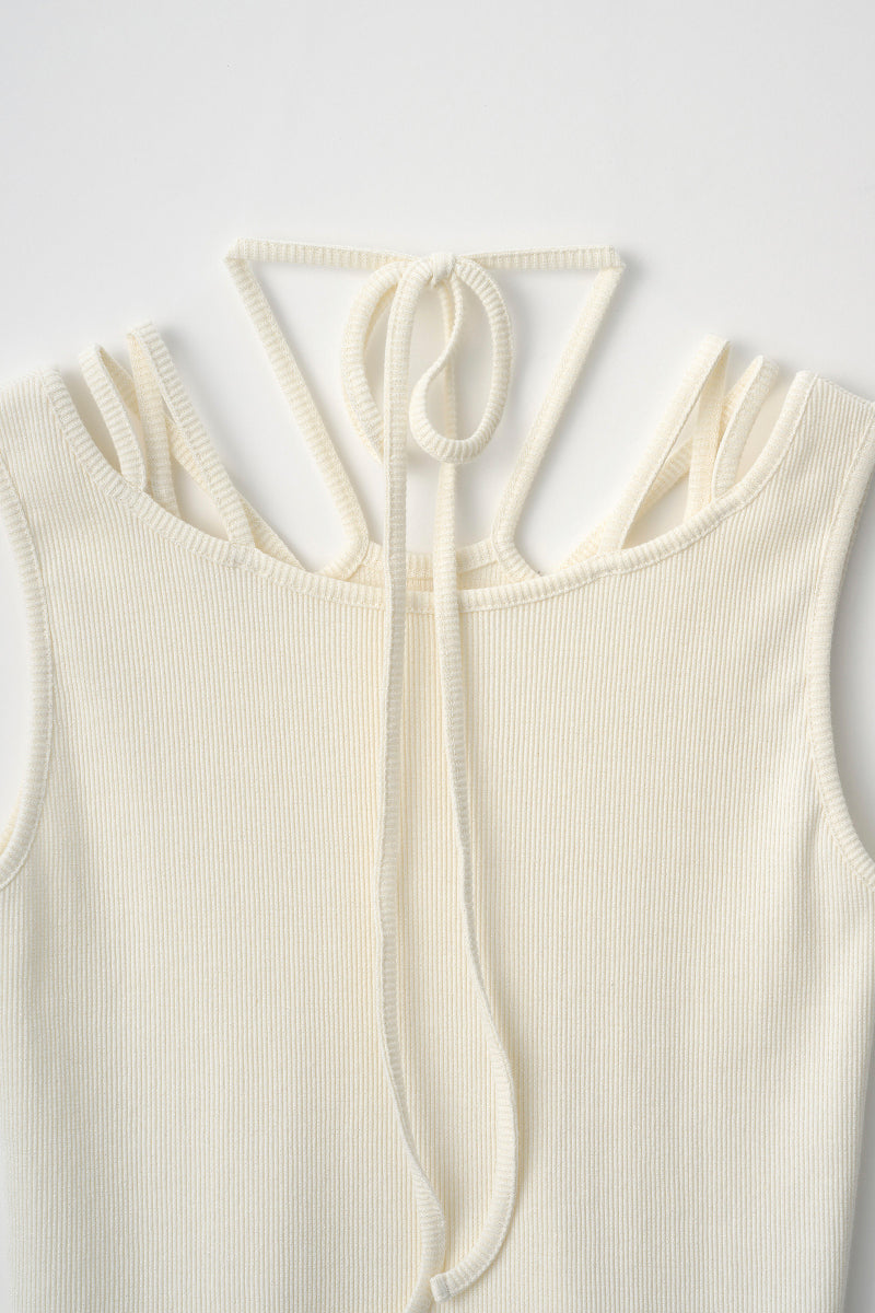 Glitter ivy tank (White)
