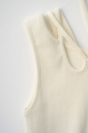 Glitter ivy tank (White)