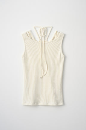 Glitter ivy tank (White)