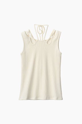 Glitter ivy tank (White)