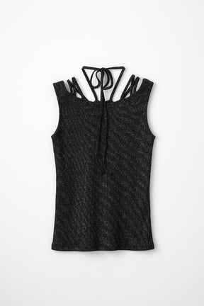 Glitter ivy tank (Black)