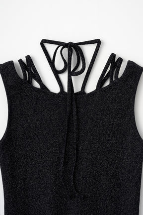 Glitter ivy tank (Black)