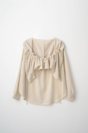 Float hood Shirt (Beige)
