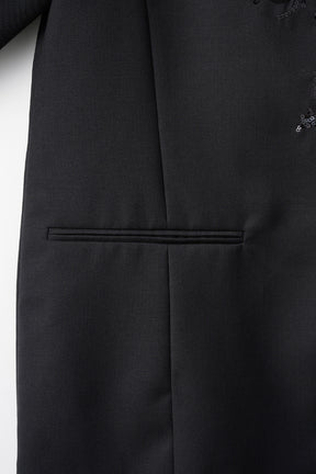 Veil embroidered jacket (Black)