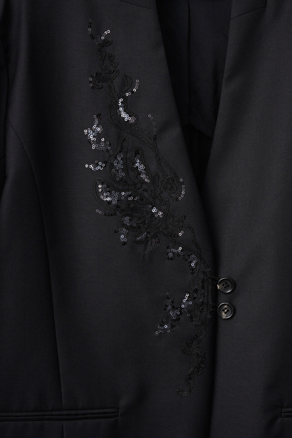 Veil embroidered jacket (Black)