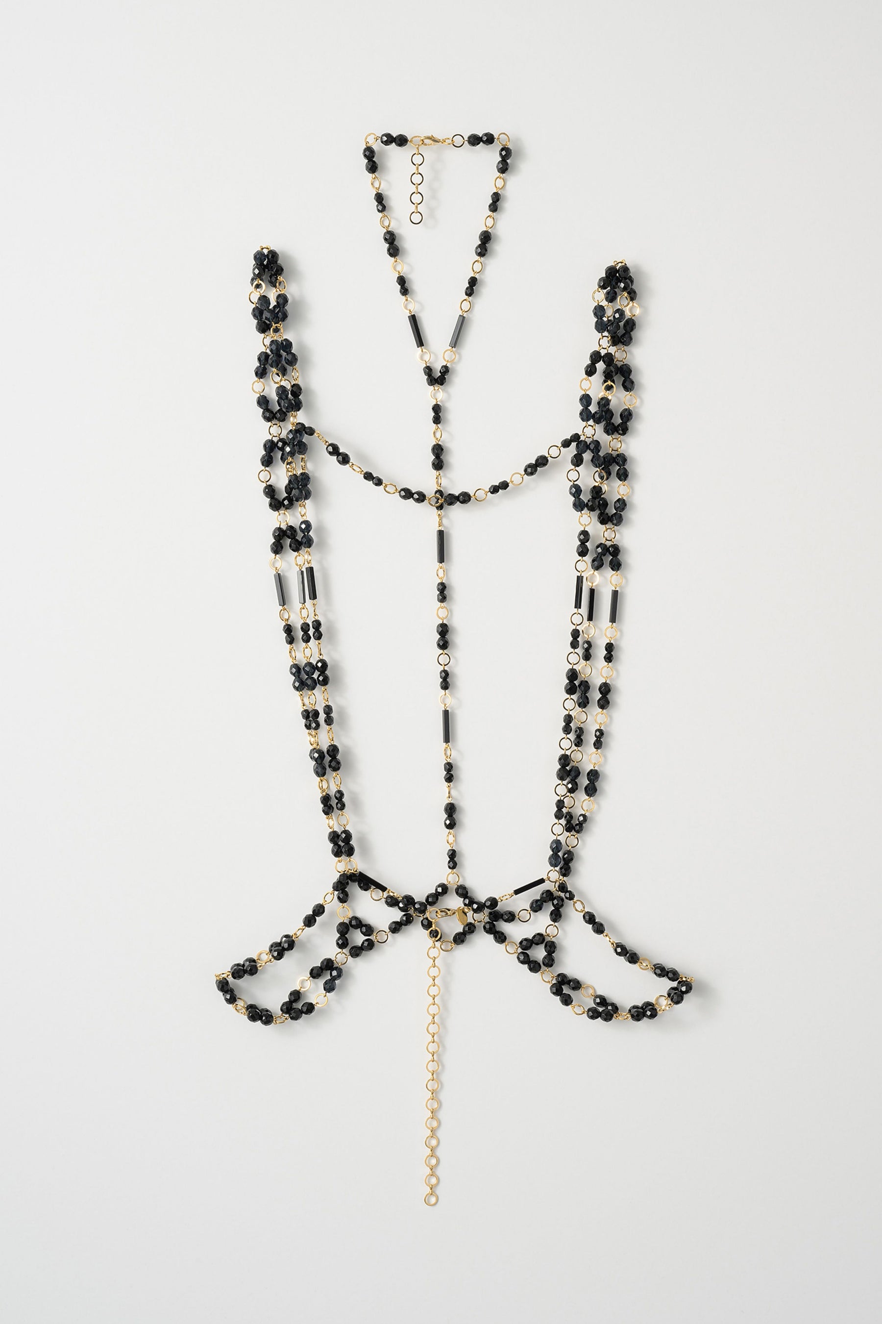 Petal collar lace dress set (Black)