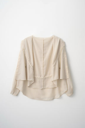 Float hood Shirt (Beige)