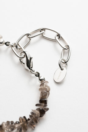 "Ordinary" bracelet  (Smoky Quartz)