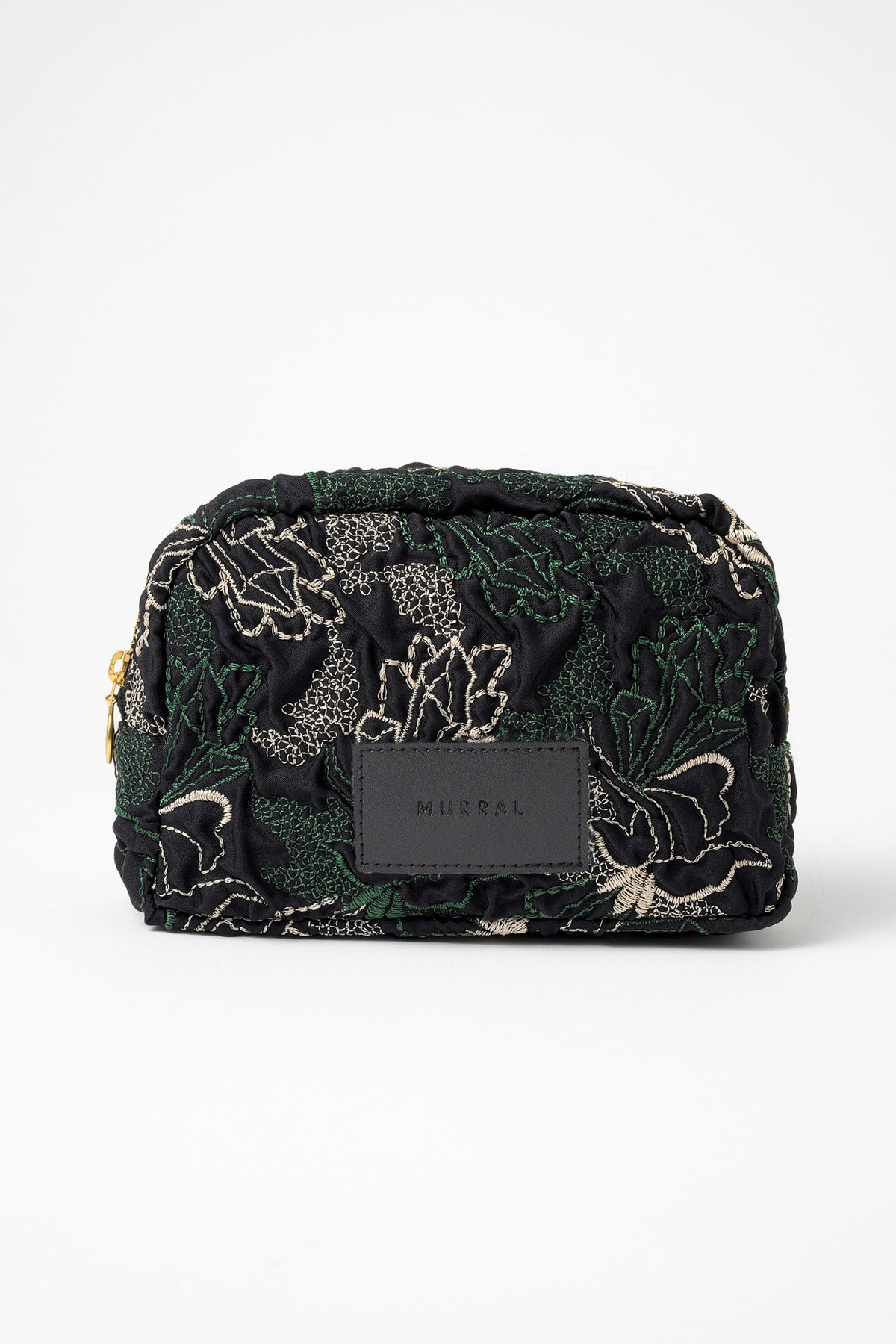 Quartz embroidery pouch (Black)