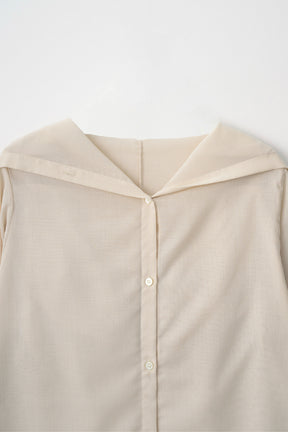 Float hood Shirt (Beige)