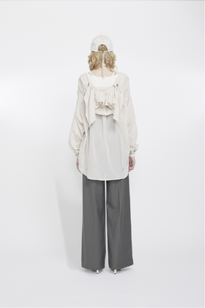 Float hood Shirt (Beige)