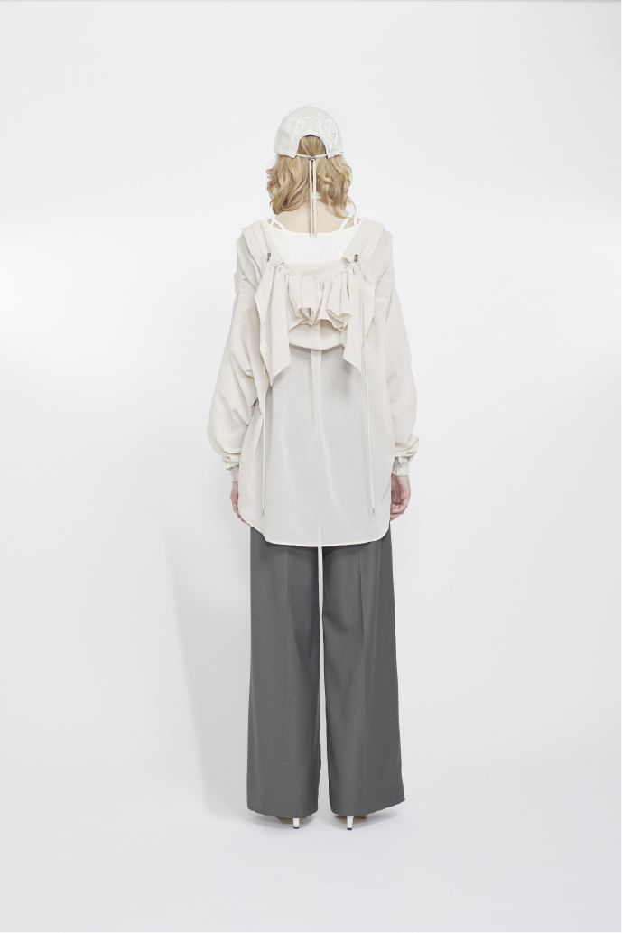 Float hood Shirt (Beige)