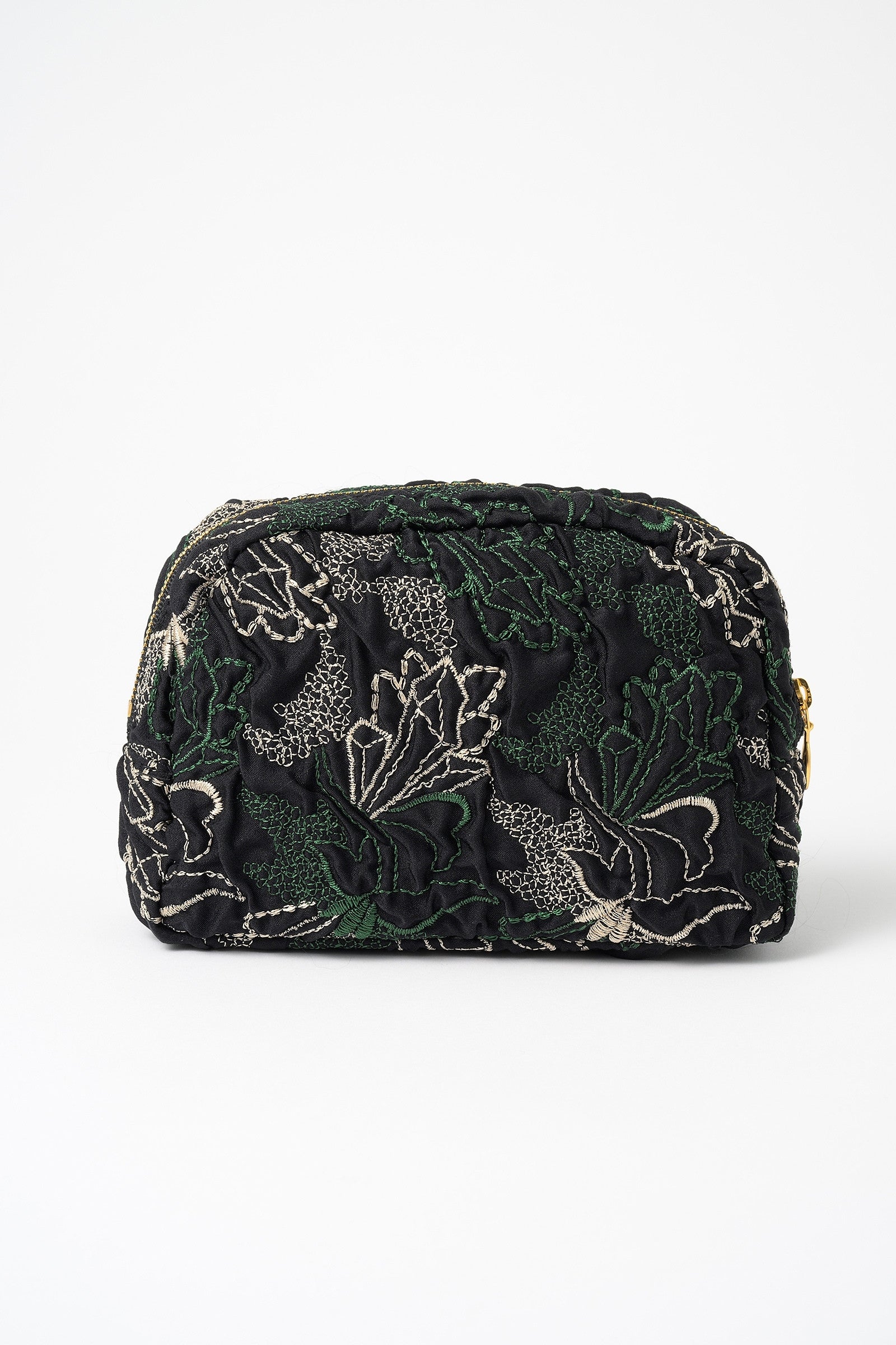 Quartz embroidery pouch (Black)