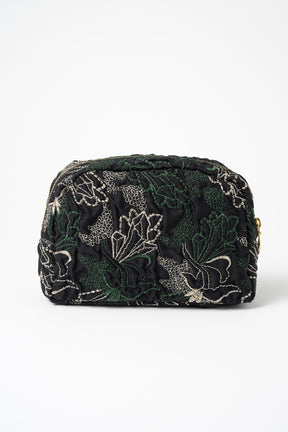 Quartz embroidery pouch (Black)