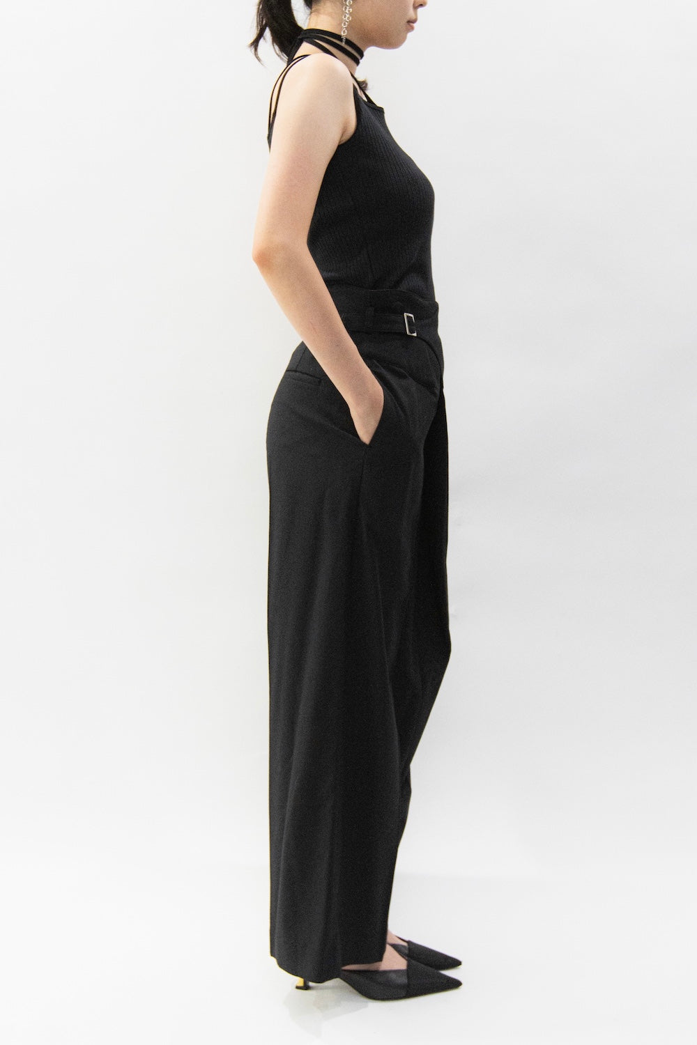 MURRAL Gurkha asymmetry slacks (Brown)