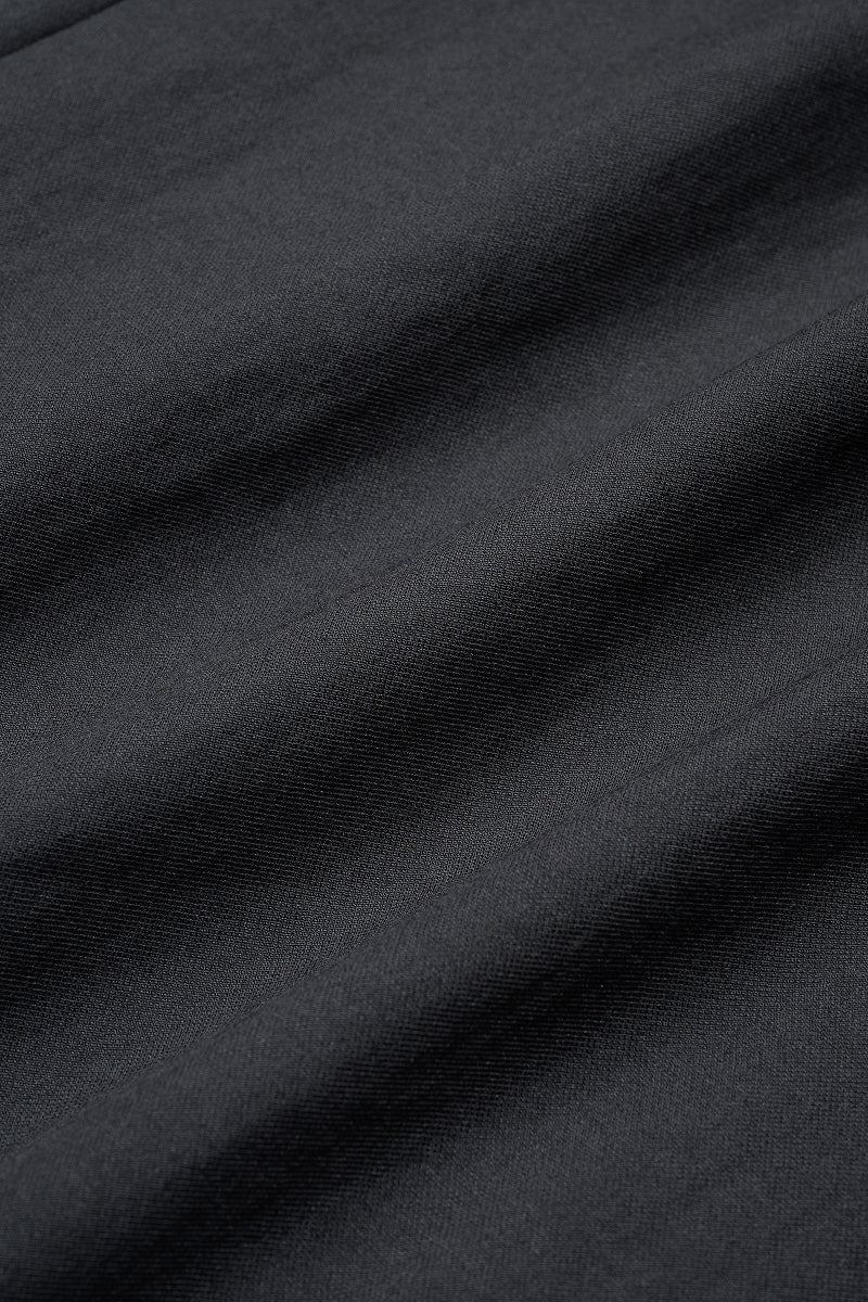 Veil embroidered layered slacks (Black)