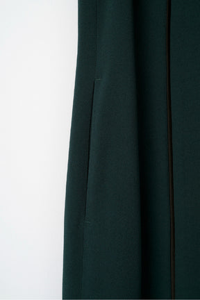 Petal sleeve lace dress set (Green)