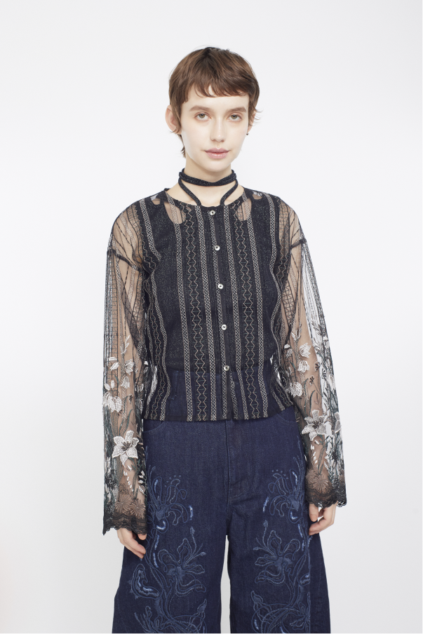 Classic lace cardigan (Black)