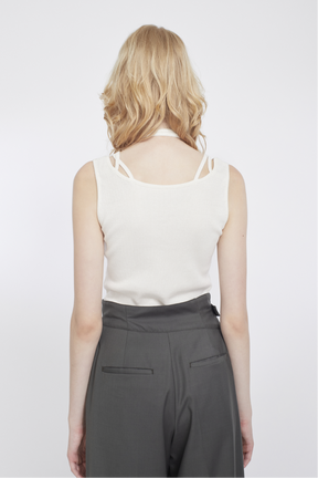 Glitter ivy tank (White)
