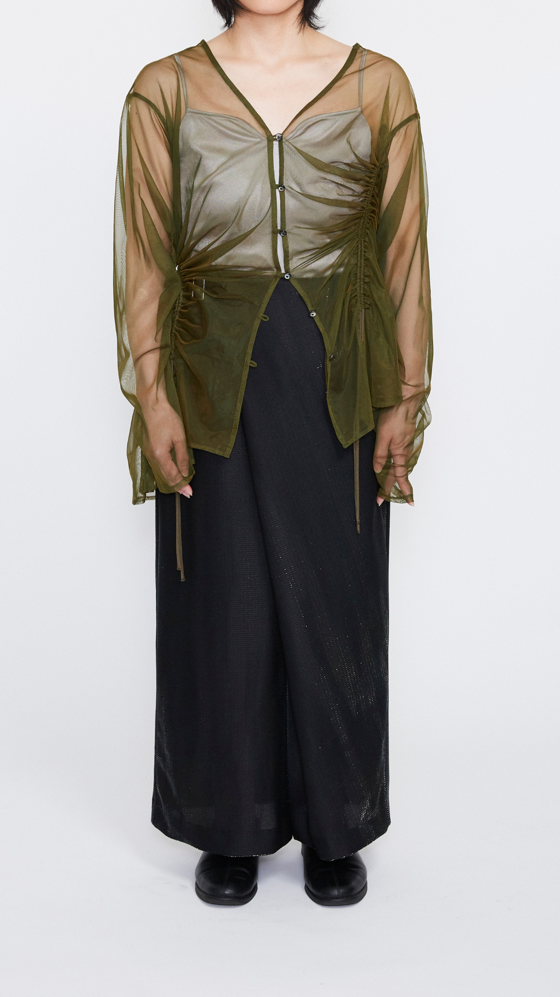 MURRAL Stem tulle tops (Black)