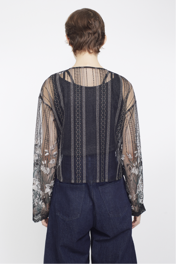 Classic lace cardigan (Black)