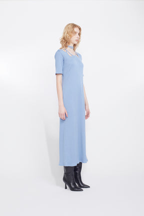 Ivy halfsleeve dress (Light blue)