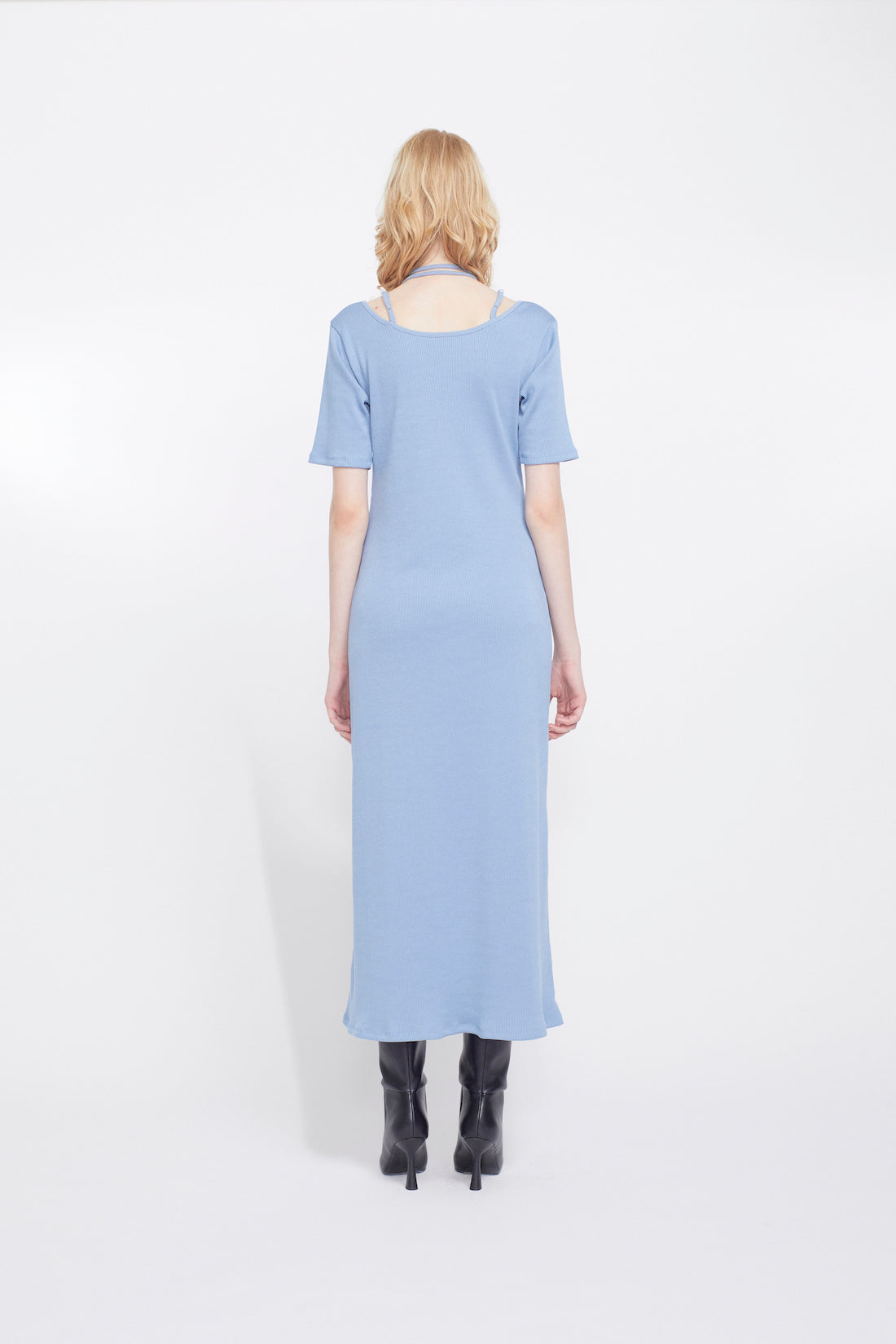 Ivy halfsleeve dress (Light blue)