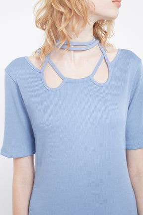 Ivy halfsleeve dress (Light blue)