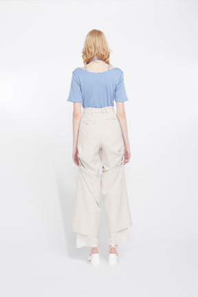 Ivy halfsleeve tops (Light blue)