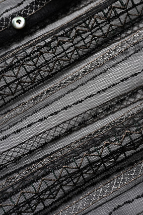 Classic lace dress set (Black)