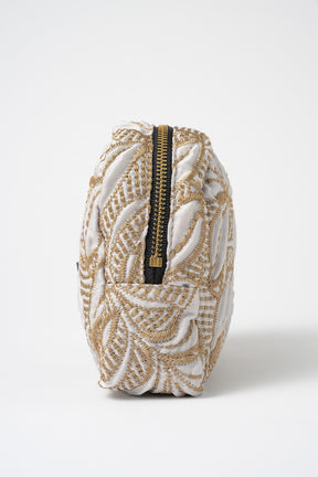 Thawing embroidery pouch (Ivory)