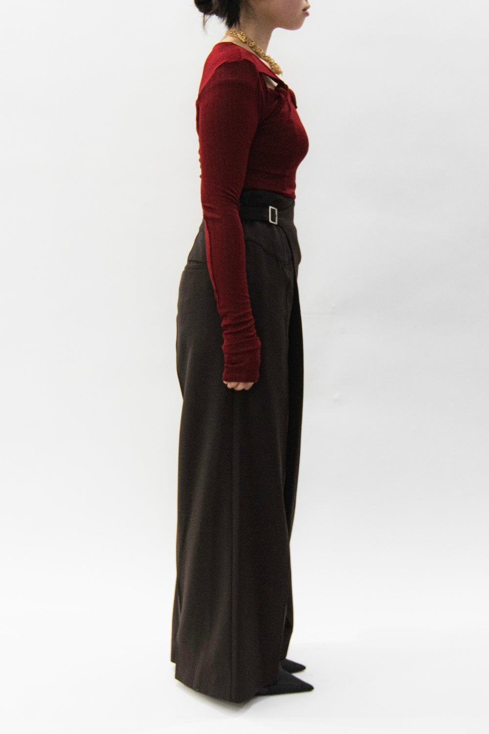 MURRAL Gurkha asymmetry slacks (Brown)