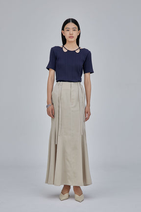 Umbrella mermaid skirt (Beige)