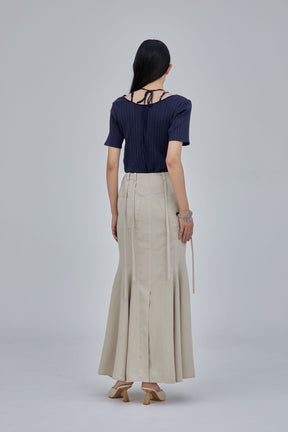 Umbrella mermaid skirt (Beige)