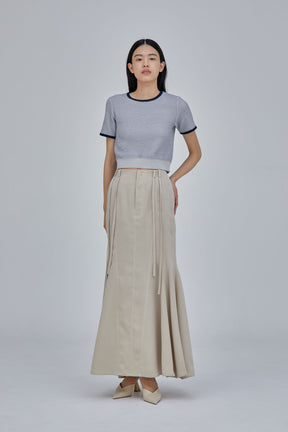 Umbrella mermaid skirt (Beige)