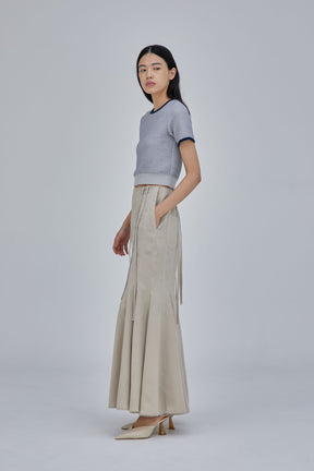 Umbrella mermaid skirt (Beige)