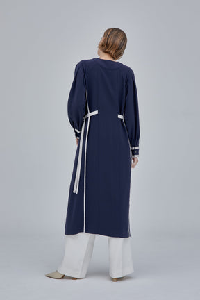 plain wide slacks (White)