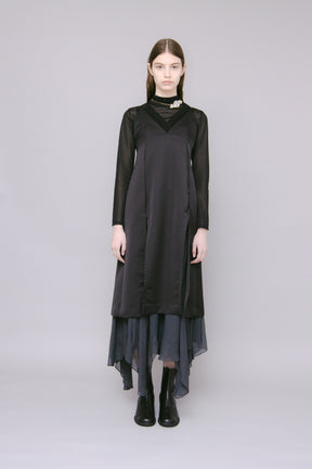 Flutters camisole dress (Black)