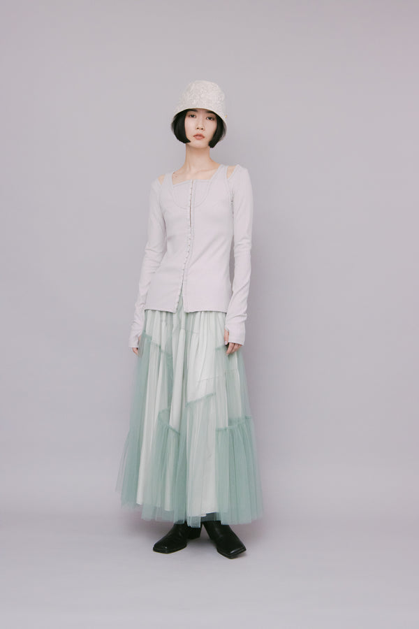 MURRAL Melt rib top (Greige)