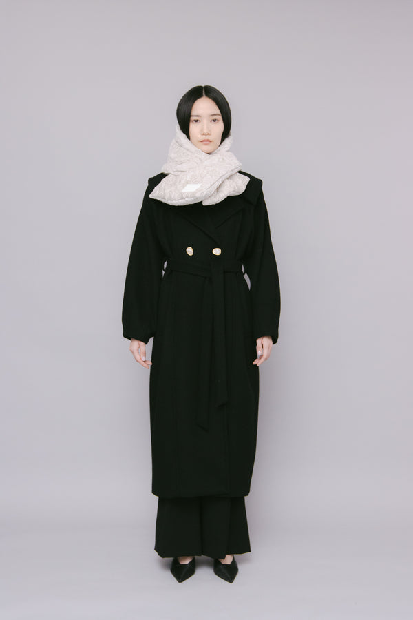 MURRAL Curvy wool coat (Black)