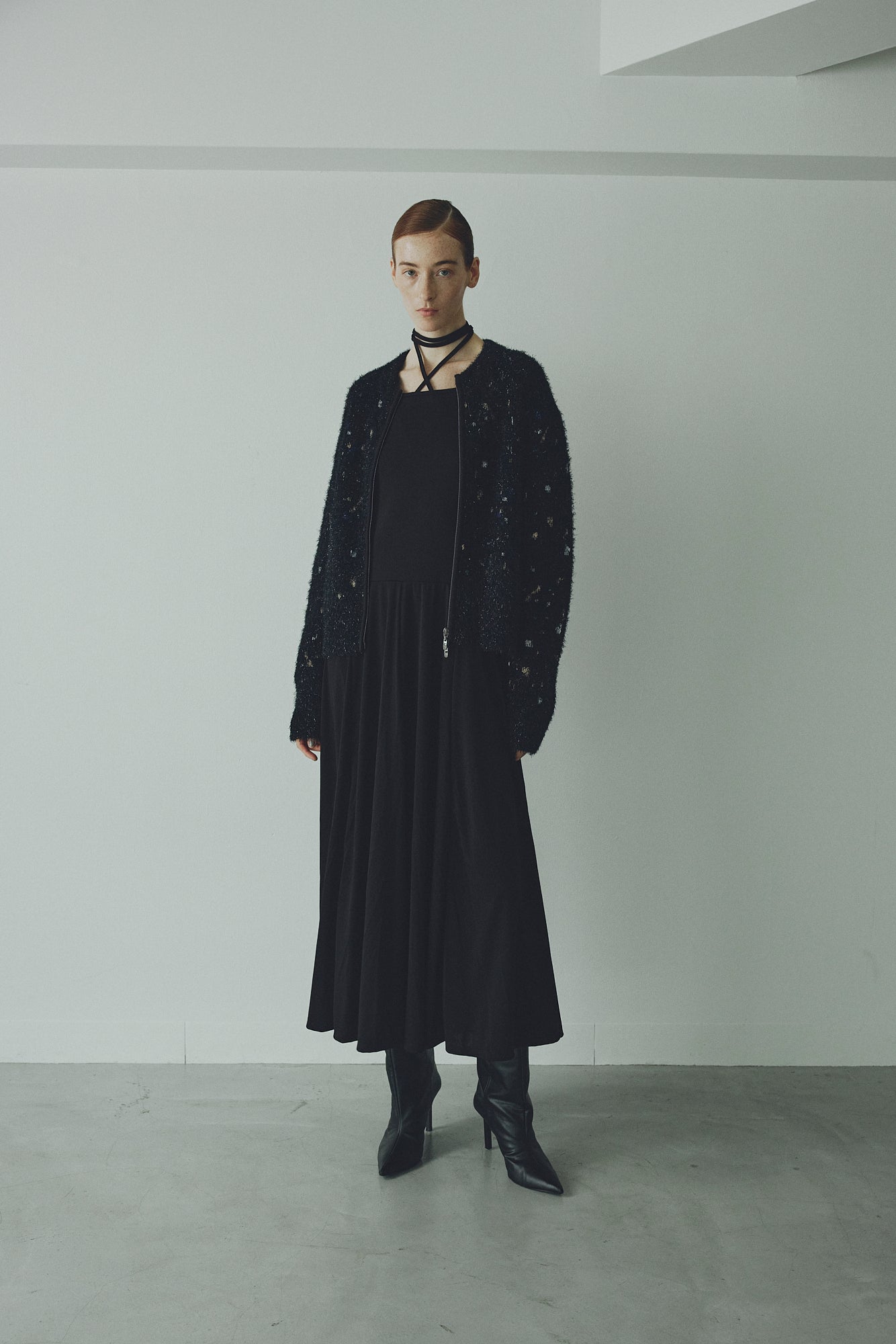 Calm jersey dress (Blue)