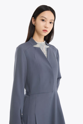 Crumpled sleeveless tops (Ivory)