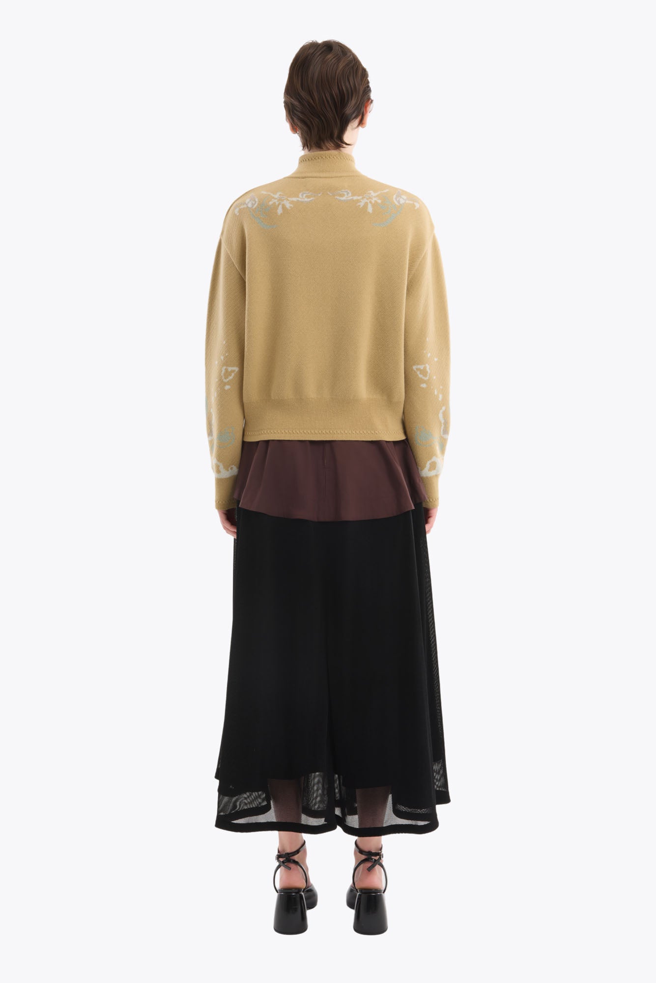 Trillium knit cardigan (Beige)