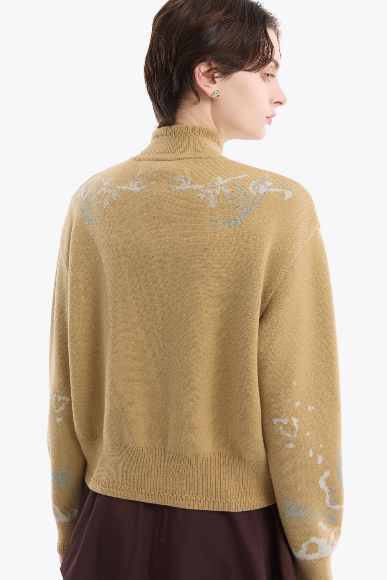 Trillium knit cardigan (Beige)